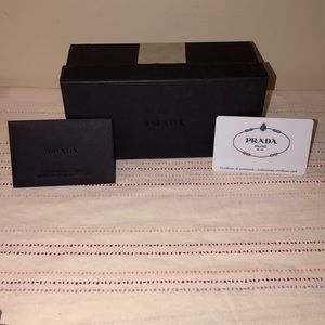 Prada Empty Box and Auth Card